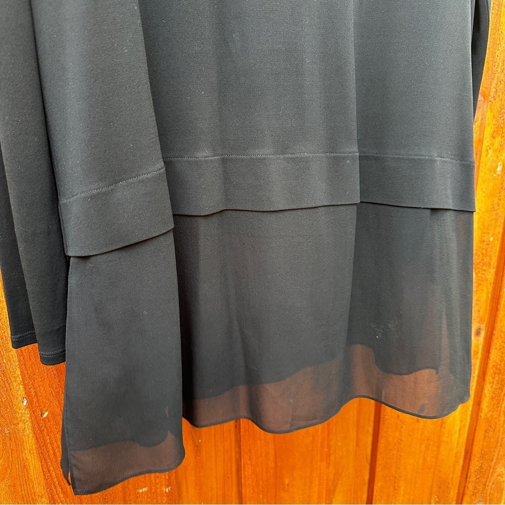 Eileen Fisher layered silk sweater - Picture 3 of 7